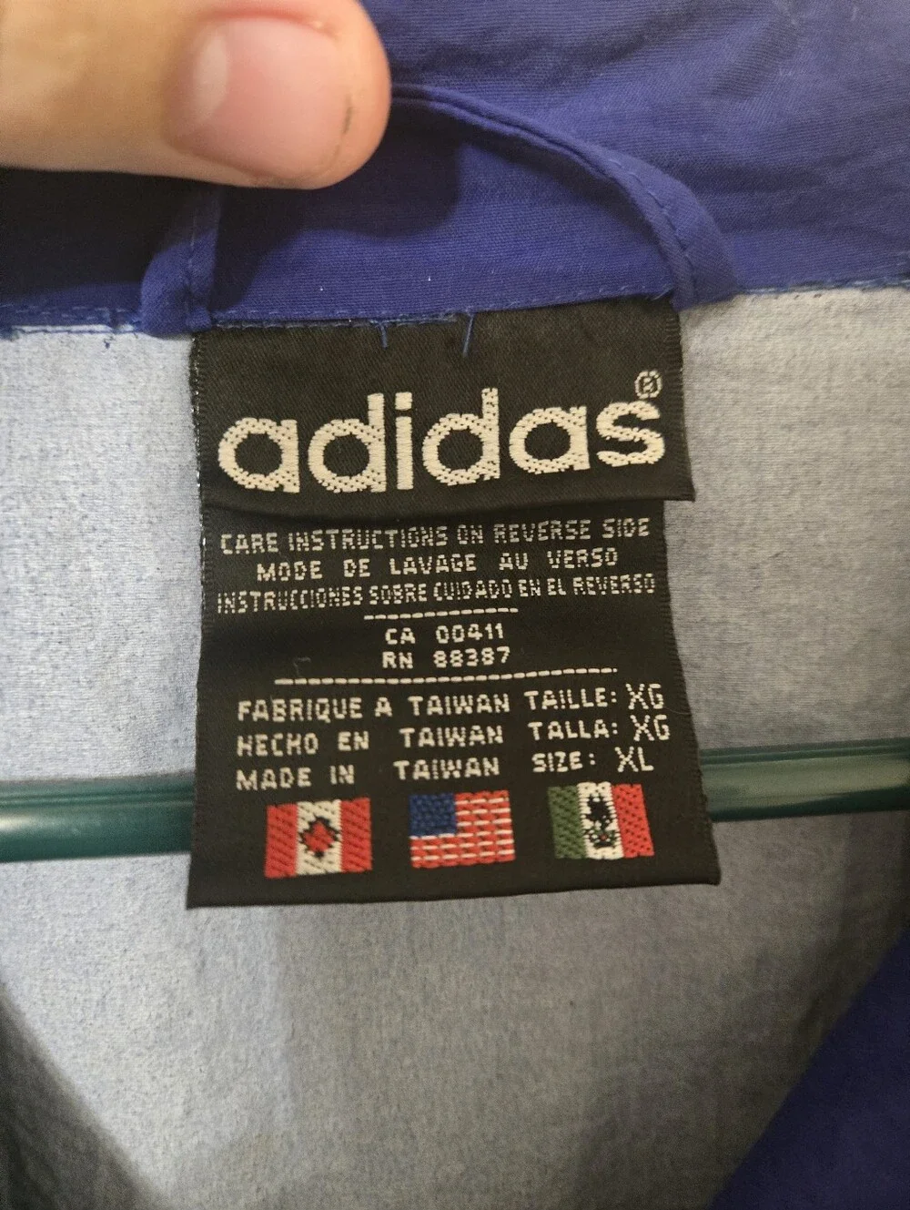 1996 XL Boston Marathon Jacket - Boston Athletic Assoc. Adidas Equiptment